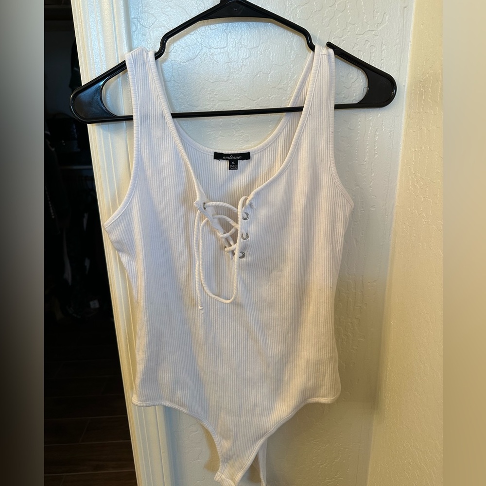 White lace bodysuit